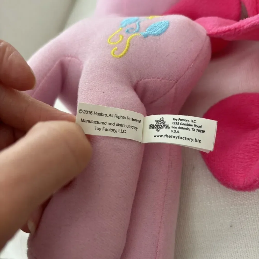 My Little Pony Twilight Sparkle & Pinkie Pie Plush Hasbro Ty Glitter Purple Pink